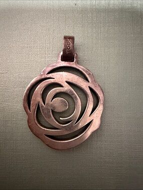 TOUS Rose Motif Pendant silver 925